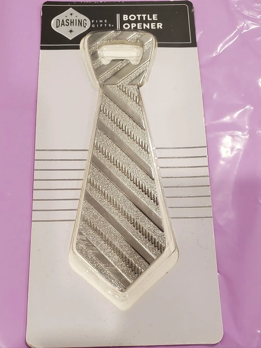 Silver Tie-Shaped Bottle Opener